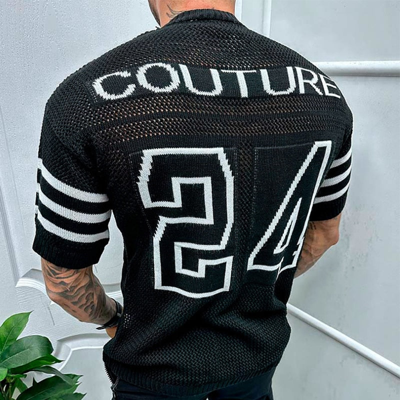 Chemise tricotée couture pour homme Arkon