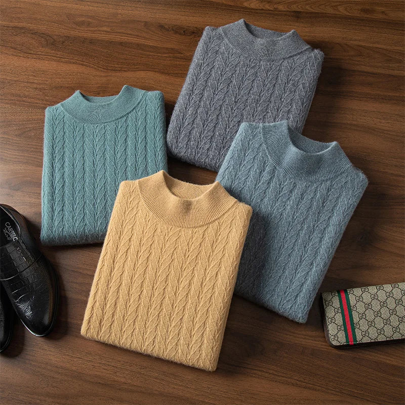 Arkon Apollo Cashmere Mock Turtleneck Sweater