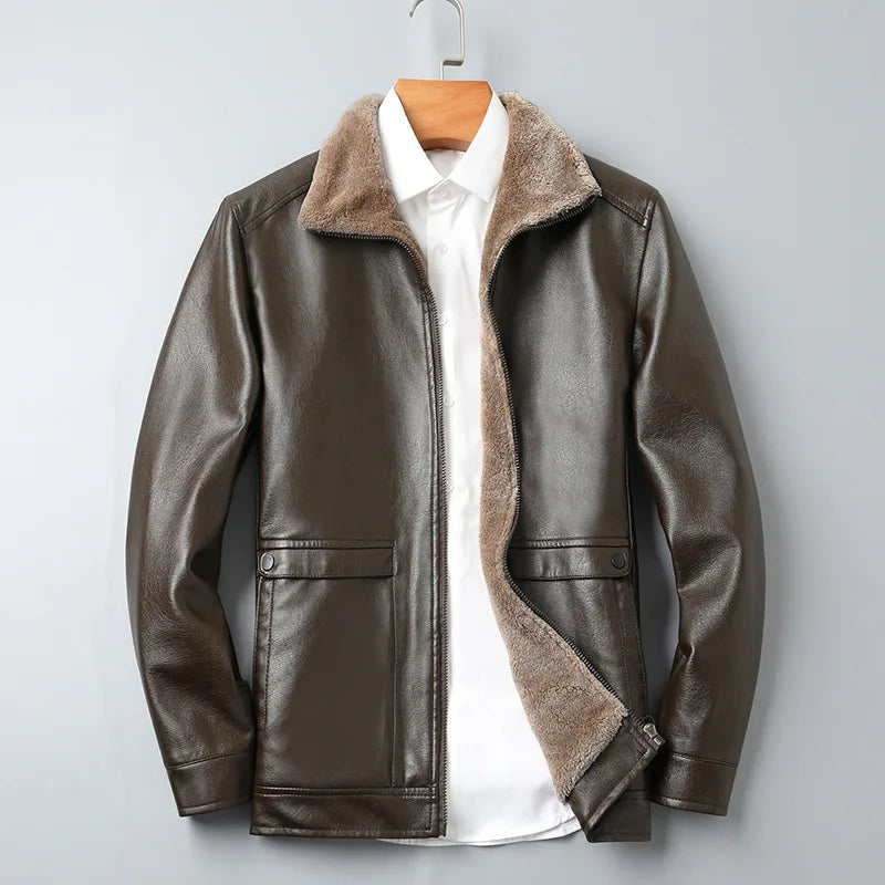 Arkon Lorenzo Taviani fleece-leren jas