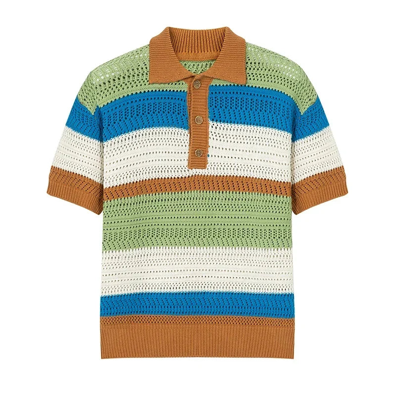 Tricou polo tricotat Arkon Roger de la