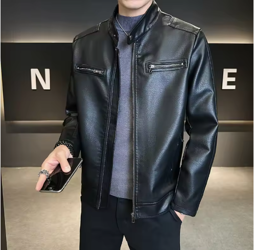 Arkon Urban-Lederjacke für Herren in Slim Fit