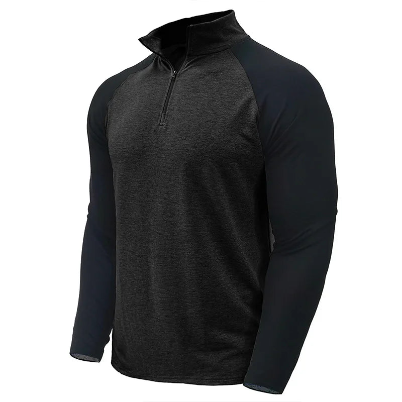 Camisola de homem Arkon com blocos de cor e fecho de um quarto