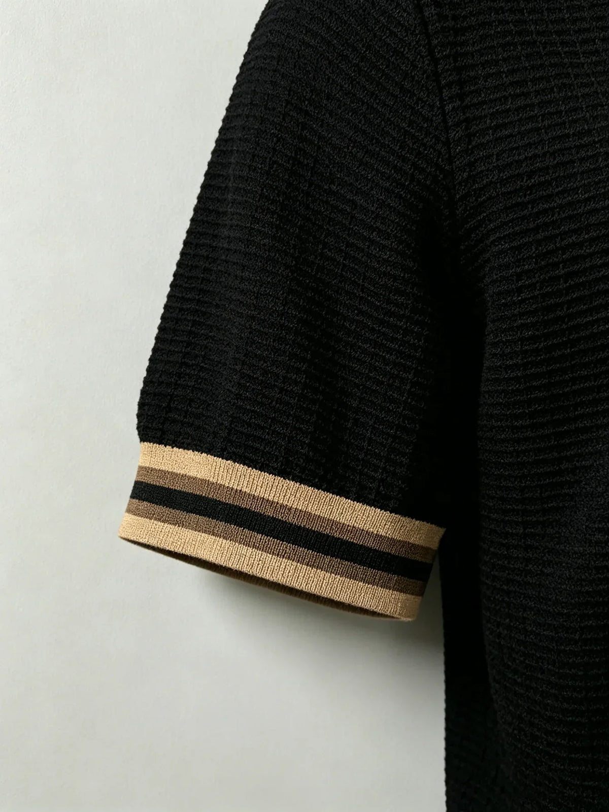Arkon Herren-Poloshirt, leicht und atmungsaktiv, Schwarz
