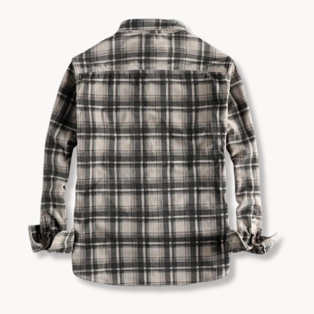 Cămașă Arkon bărbătească clasică din flanel în carouri