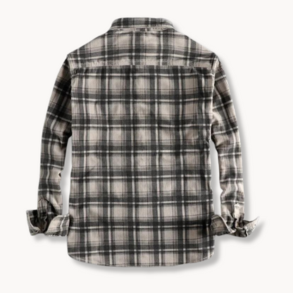 Cămașă Arkon bărbătească clasică din flanel în carouri