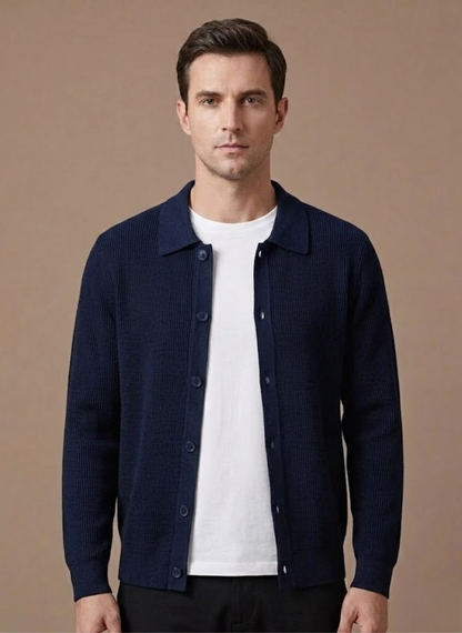 Cardigan à manches longues et coupe décontractée pour homme Arkon