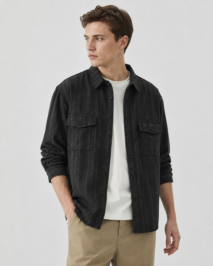 Arkon ανάγλυφο overshirt με κουμπιά