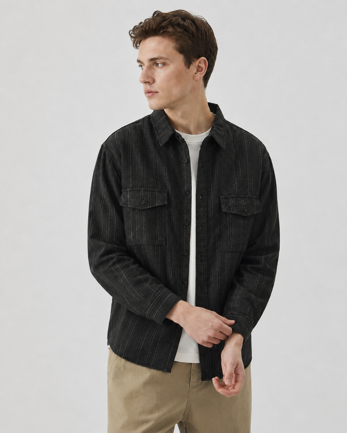 Arkon ανάγλυφο overshirt με κουμπιά