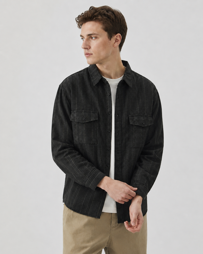 Arkon ανάγλυφο overshirt με κουμπιά