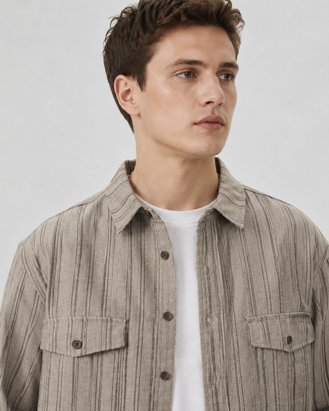 Arkon ανάγλυφο overshirt με κουμπιά