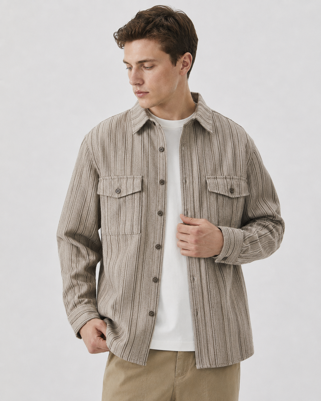 Arkon ανάγλυφο overshirt με κουμπιά