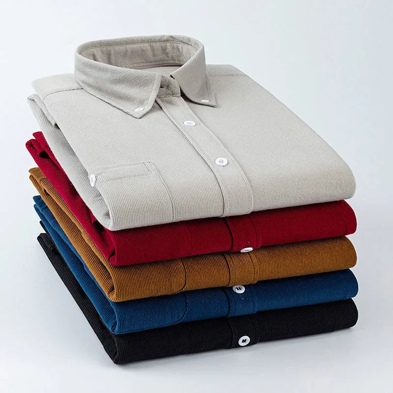 Arkon Andrea Boscoli Corduroy Button Up Shirt