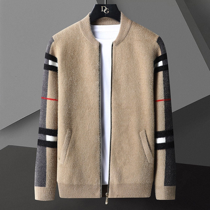 Gilet cardigan Arkon Clifford en maille, zippé, pour homme