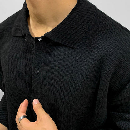 Arkon Galardo Men's Knitted Button-Up Shirt