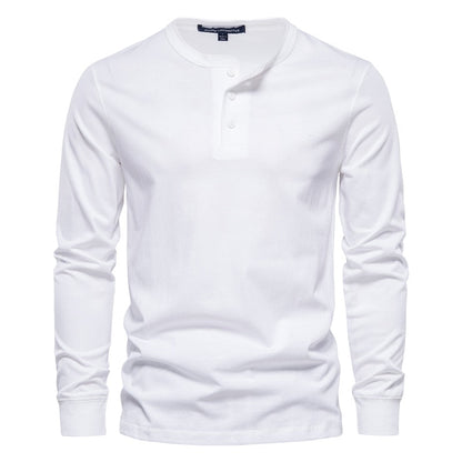 Arkon Ανδρικό T-shirt με μακριά μανίκια και λαιμόκοψη Henley