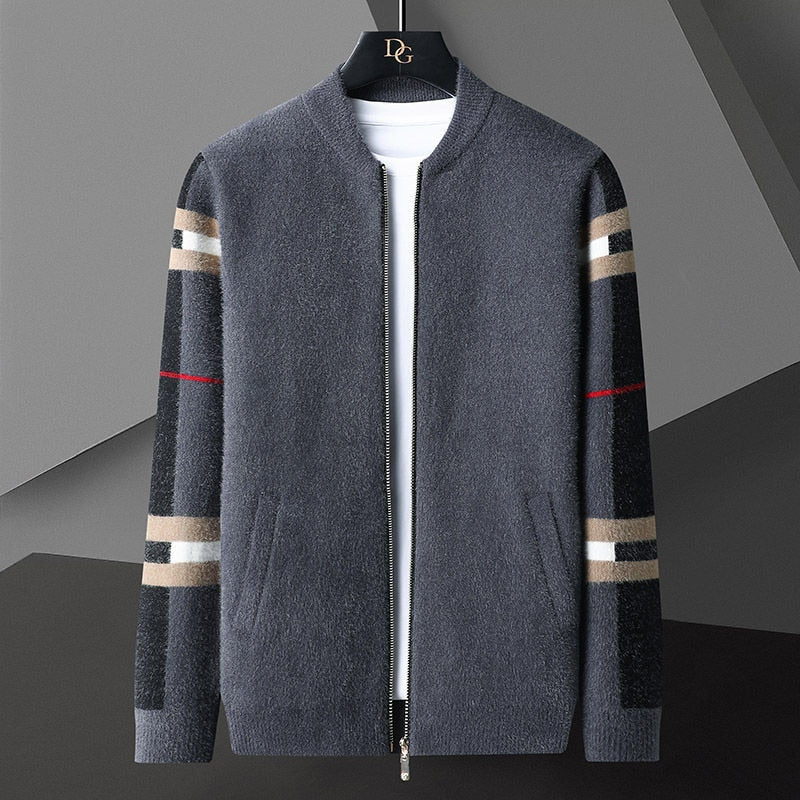 Gilet cardigan Arkon Clifford en maille, zippé, pour homme