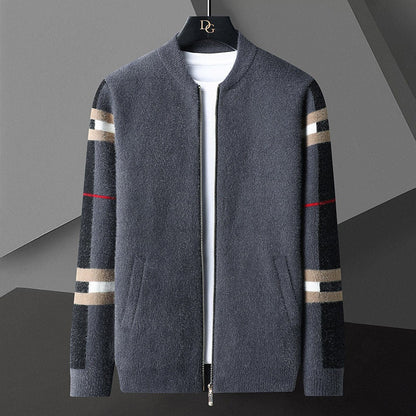 Gilet cardigan Arkon Clifford en maille, zippé, pour homme