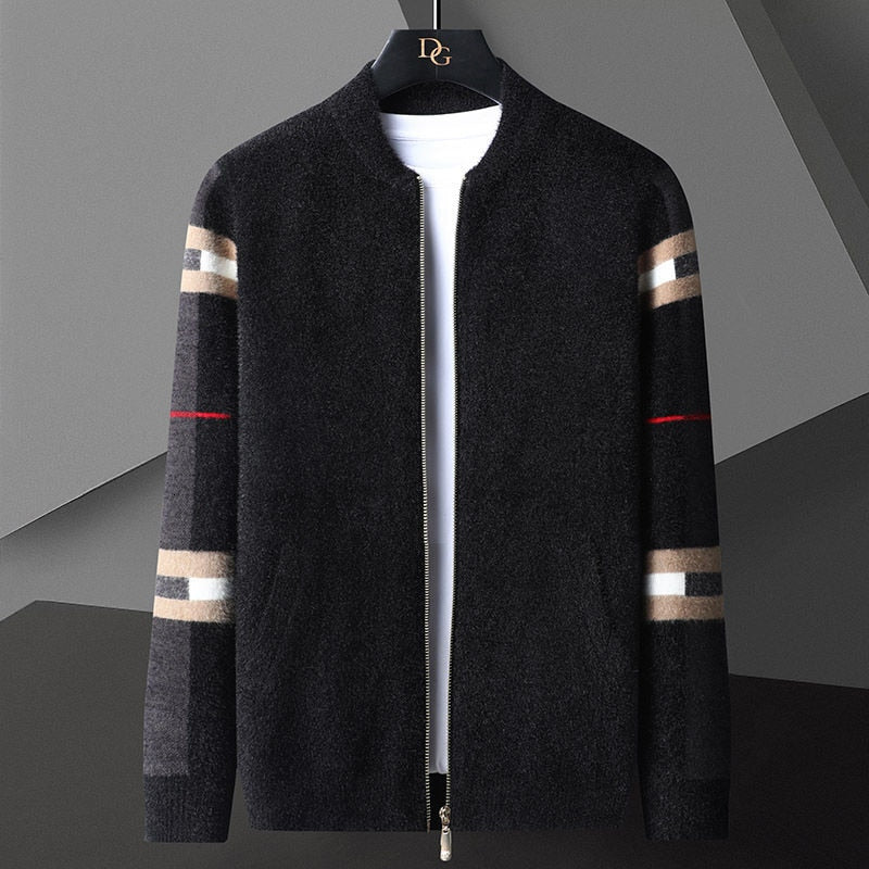 Gilet cardigan Arkon Clifford en maille, zippé, pour homme