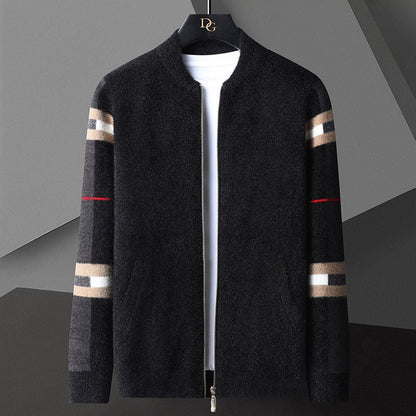 Gilet cardigan Arkon Clifford en maille, zippé, pour homme