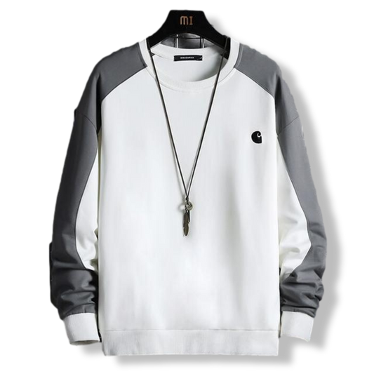Arkon Oberu-sweatshirt med farveblokke og rund hals