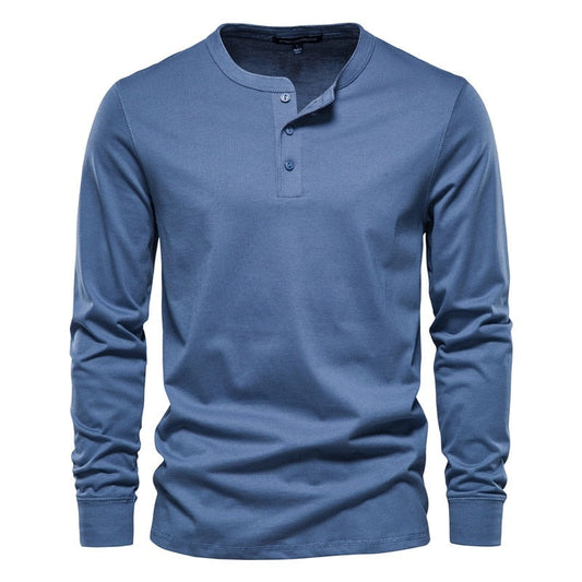 Arkon Men's Long Sleeve Henley T-Shirt