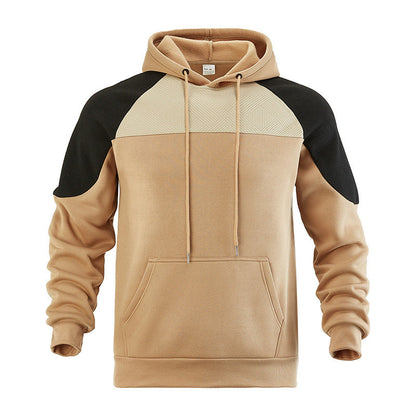 Sweat à capuche pour homme Arkon, avec empiècements contrastants texturés