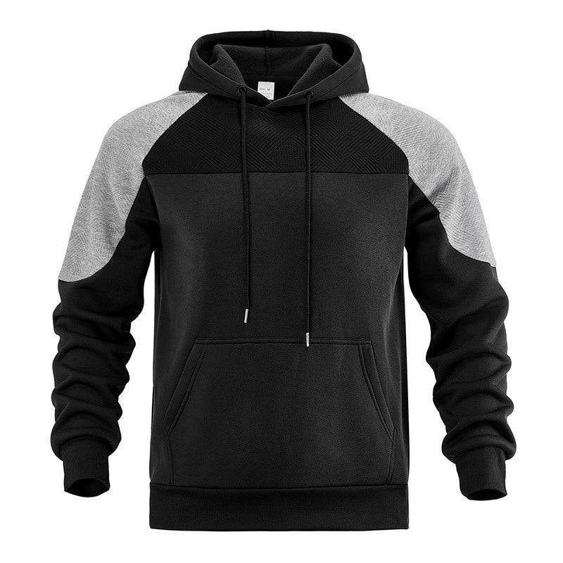 Sweat à capuche pour homme Arkon, avec empiècements contrastants texturés