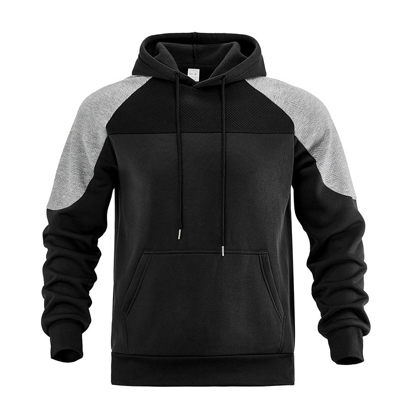 Sweat à capuche pour homme Arkon, avec empiècements contrastants texturés