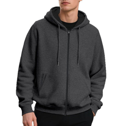 Arkon oversized hettegenser for menn med glidelås i full lengde