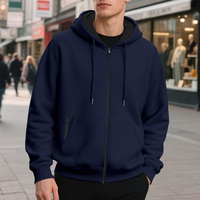 Arkon oversized hettegenser for menn med glidelås i full lengde