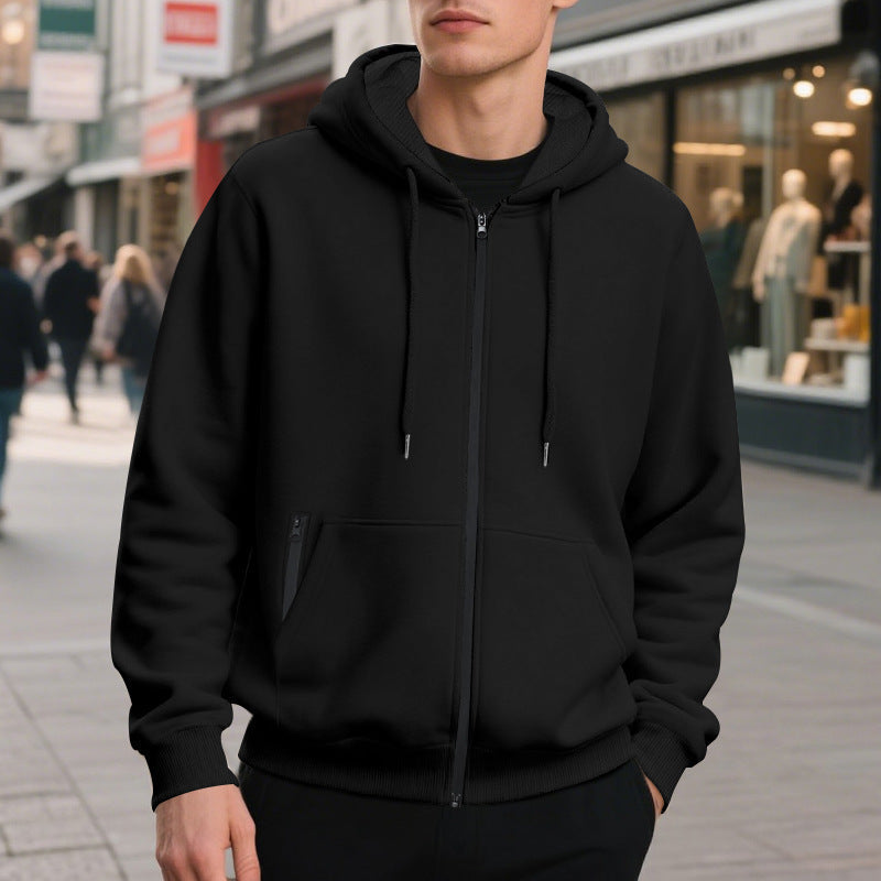 Arkon oversized hettegenser for menn med glidelås i full lengde