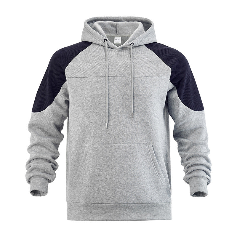 Sweat à capuche pour homme Arkon, avec empiècements contrastants texturés