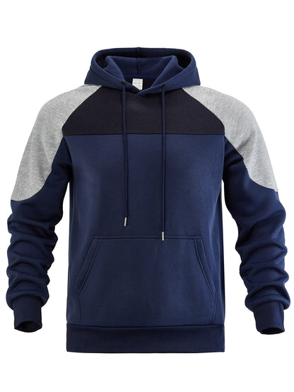 Sweat à capuche pour homme Arkon, avec empiècements contrastants texturés