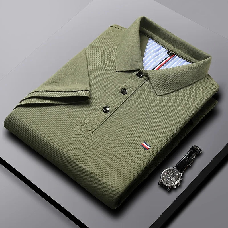 Polo haut de gamme en maille gaufrée Edgar Degas Arkon