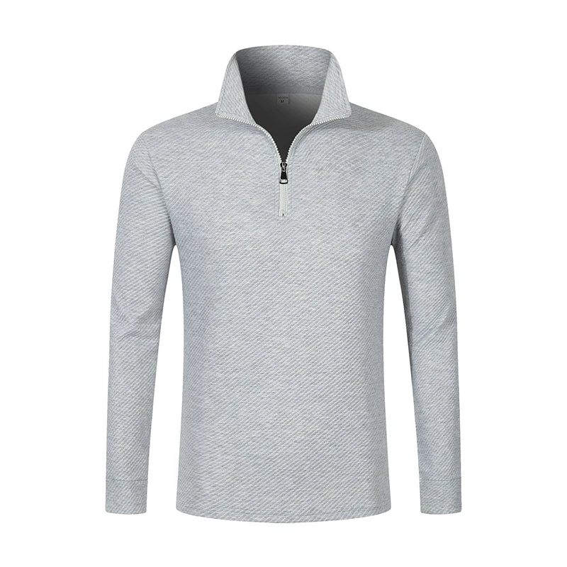 Arkon Luca Perron Men's Long Sleeve Zip Polo Shirt