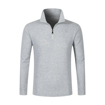Arkon Luca Perron Men's Long Sleeve Zip Polo Shirt