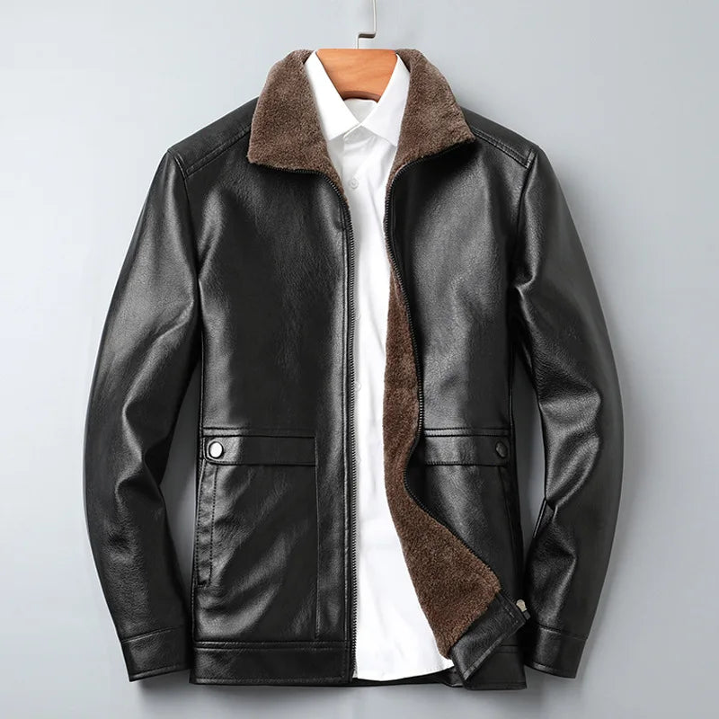 Arkon Lorenzo Taviani fleece-leren jas