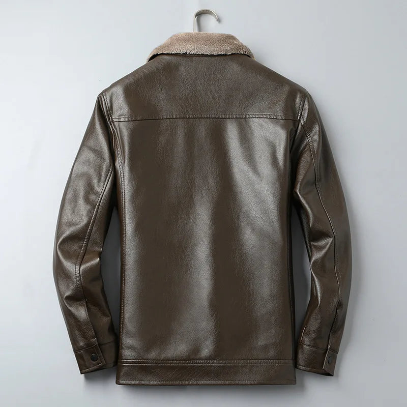 Arkon Lorenzo Taviani fleece-leren jas