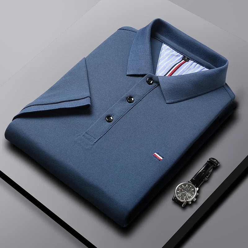 Polo haut de gamme en maille gaufrée Edgar Degas Arkon