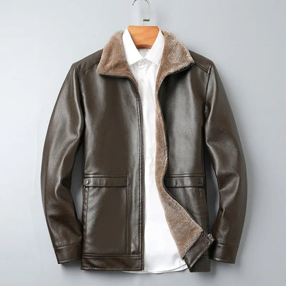 Arkon Lorenzo Taviani fleece-leren jas