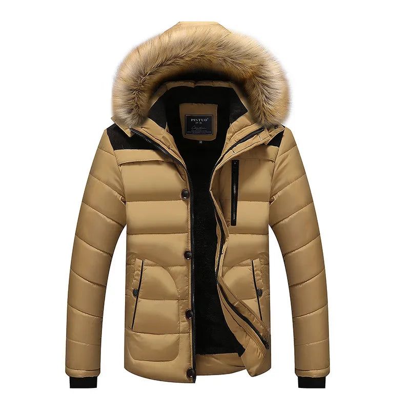 Cappotto da uomo Arkon Parker con collo in pelliccia