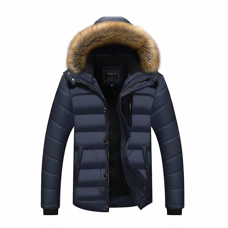 Cappotto da uomo Arkon Parker con collo in pelliccia