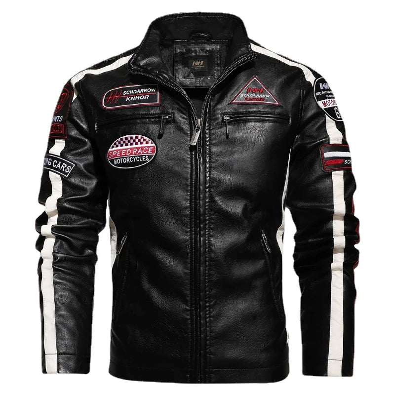 Arkon Raffaelle Castellini Genuine Leather Biker Jacket