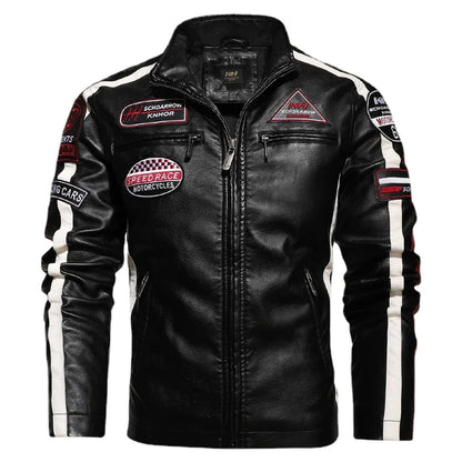 Arkon Raffaelle Castellini Genuine Leather Biker Jacket
