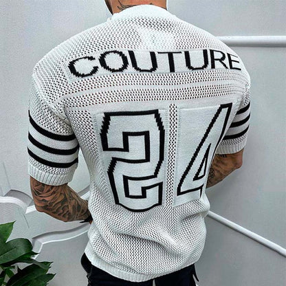 Chemise tricotée couture pour homme Arkon