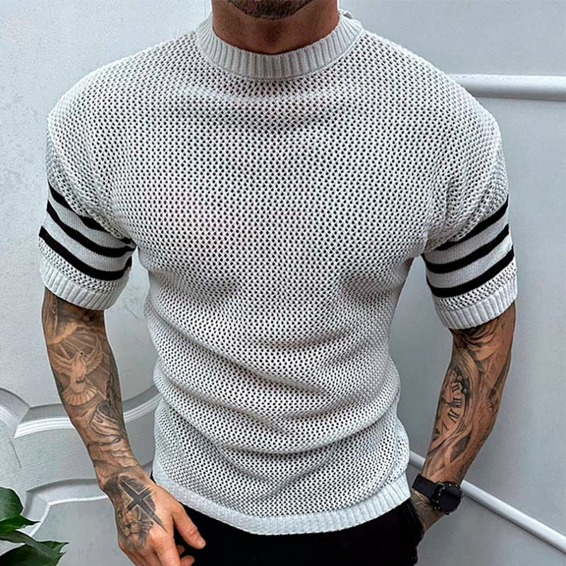Chemise tricotée couture pour homme Arkon