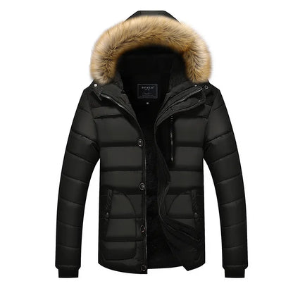 Cappotto da uomo Arkon Parker con collo in pelliccia