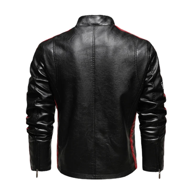 Arkon Raffaelle Castellini Genuine Leather Biker Jacket