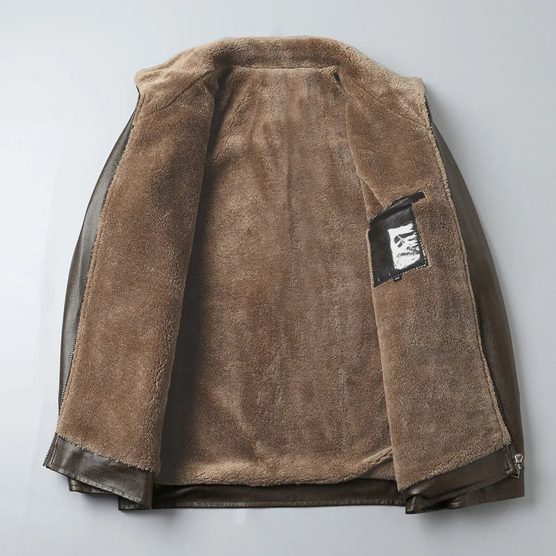 Arkon Lorenzo Taviani fleece-leren jas