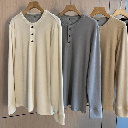 Chemise signature à manches longues en maille gaufrée Arkon